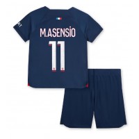 Camisa de Futebol Paris Saint-Germain Marco Asensio #11 Equipamento Principal Infantil 2023-24 Manga Curta (+ Calças curtas)